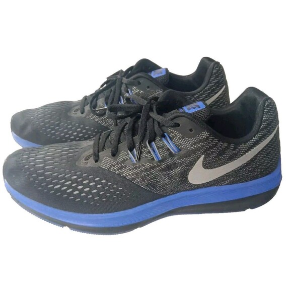 Nike Zoom Winflo 4 Running Shoes Men's Size 13 Sneakers Black 898466-009 - Picture 2 of 9